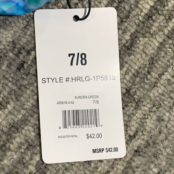 Brand New Hurley Youth 7/8 Aurora Green One Piece UPF 50+ Swimsuit - Picture 5 of 8